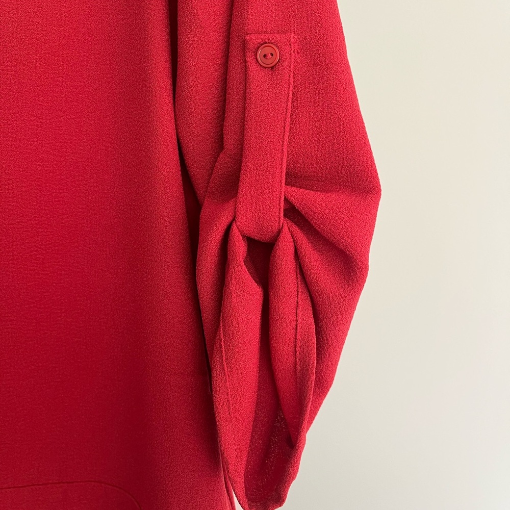Lush Novak Poppy Red Tunic Dress - Size S - NWOT - Picture 5 of 9